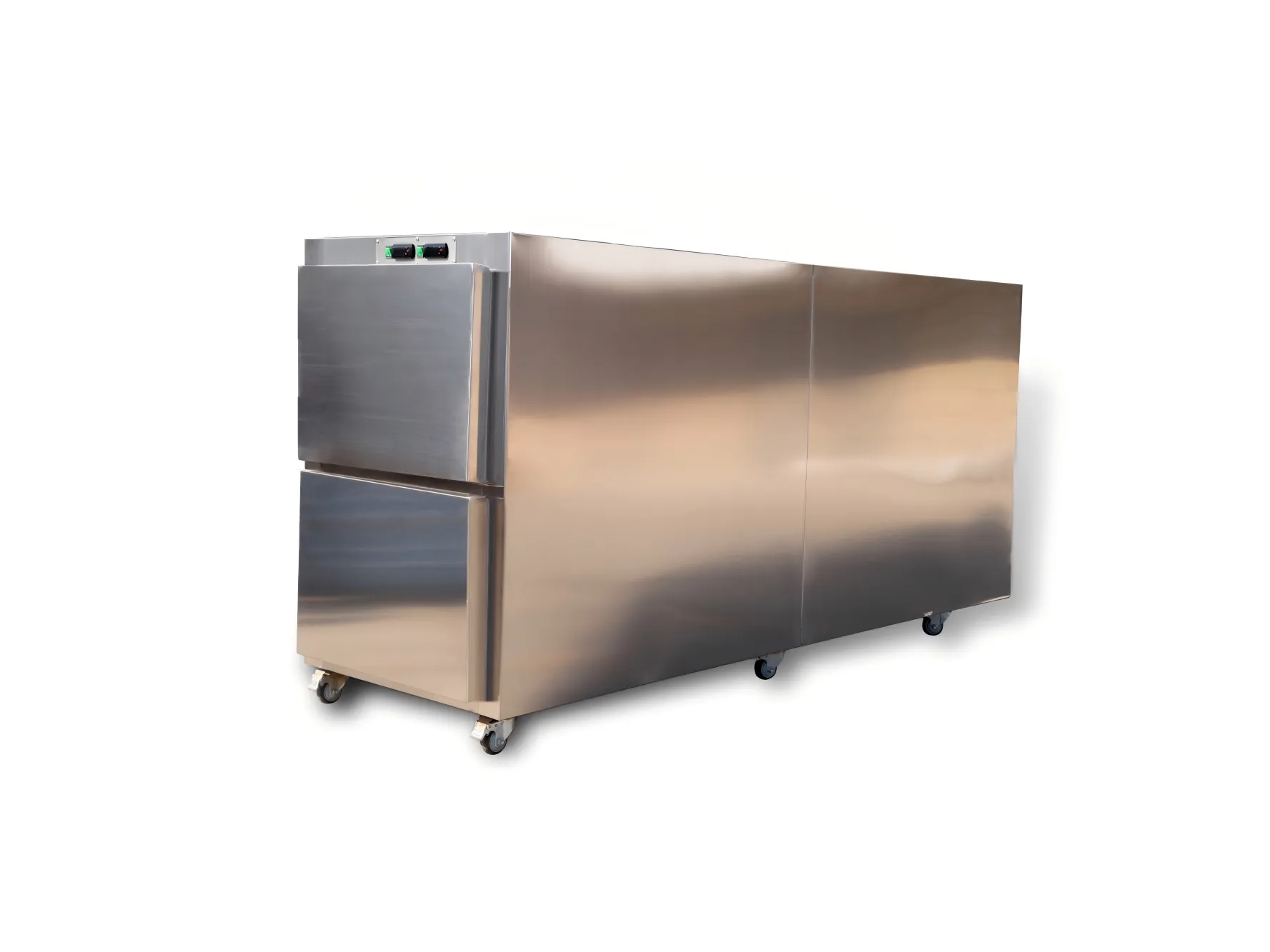 2 Bodies Stainless Steel Mortuary Freezer